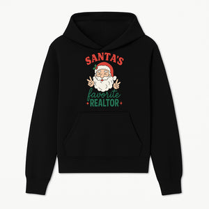 Santa's Favorite Realtor Christmas Design T-Shirt | Funny Holiday Gift for Real Estate Agents and Realtors - Hoodie 1758332975901.jpg