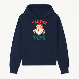 Santa's Favorite Realtor Christmas Design T-Shirt | Funny Holiday Gift for Real Estate Agents and Realtors - Hoodie 1758332976945.jpg