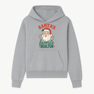 Santa's Favorite Realtor Christmas Design T-Shirt | Funny Holiday Gift for Real Estate Agents and Realtors - Hoodie 1758332977264.jpg
