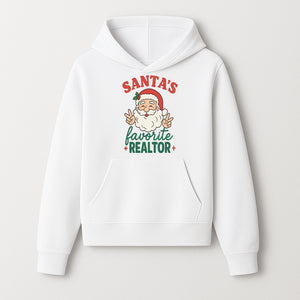 Santa's Favorite Realtor Christmas Design T-Shirt | Funny Holiday Gift for Real Estate Agents and Realtors - Hoodie 1758332977412.jpg