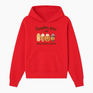 Pumpkin Spice and Real Estate Advice Art Print - Fall Decor, Coffee Lovers Gift, Home Buying Tips, Whimsical Wall Art - Hoodie 1758332986889.jpg
