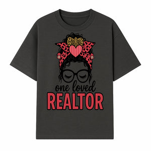 One Loved Realtor T-Shirt - Cute Realtor Gift with Glasses and Bow Design - Funny Real Estate Shirt for Women - T-shirt 1758332987400.jpg