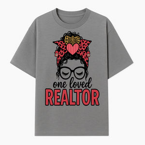 One Loved Realtor T-Shirt - Cute Realtor Gift with Glasses and Bow Design - Funny Real Estate Shirt for Women - T-shirt 1758332987706.jpg