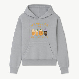Pumpkin Spice and Real Estate Advice Wall Art | Cozy Fall Decor | Coffee Lovers Gift | Home Office Decoration - Hoodie 1758332988621.jpg
