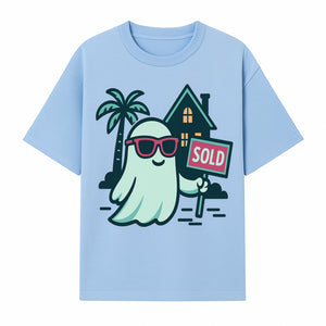 Cool Ghost Realtor T-Shirt | Sold Home Design | Fun Halloween Graphic Tee | Unique Gift for Real Estate Agents & Ghost Lovers - T-shirt 1758332988700.jpg