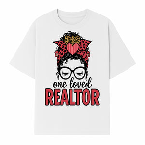 One Loved Realtor T-Shirt - Cute Realtor Gift with Glasses and Bow Design - Funny Real Estate Shirt for Women - T-shirt 1758332988758.jpg