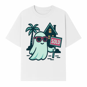 Cool Ghost Realtor T-Shirt | Sold Home Design | Fun Halloween Graphic Tee | Unique Gift for Real Estate Agents & Ghost Lovers - T-shirt 1758332989610.jpg