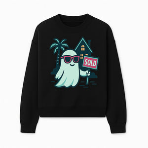 Cool Ghost Realtor T-Shirt | Sold Home Design | Fun Halloween Graphic Tee | Unique Gift for Real Estate Agents & Ghost Lovers - Sweatshirt 1758332991293.jpg