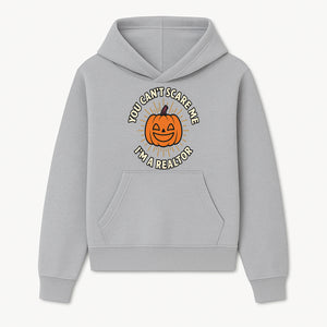 Halloween Realtor T-Shirt - You Can't Scare Me, I'm a Realtor Funny Pumpkin Design for Real Estate Agents, Holiday Apparel - Hoodie 1758332991390.jpg