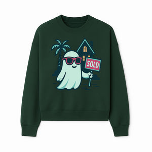 Cool Ghost Realtor T-Shirt | Sold Home Design | Fun Halloween Graphic Tee | Unique Gift for Real Estate Agents & Ghost Lovers - Sweatshirt 1758332991649.jpg