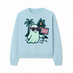 Cool Ghost Realtor T-Shirt | Sold Home Design | Fun Halloween Graphic Tee | Unique Gift for Real Estate Agents & Ghost Lovers - Sweatshirt 1758332991940.jpg