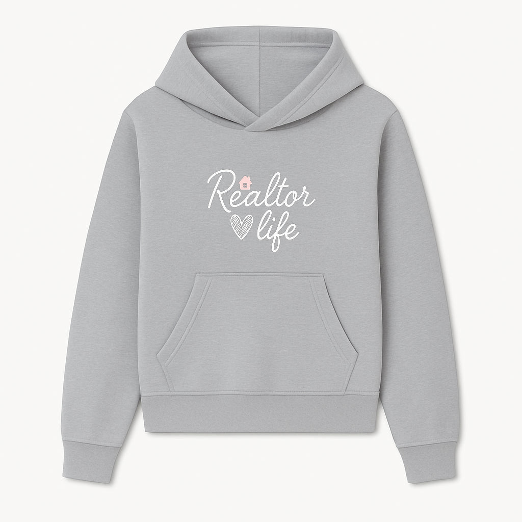 Realtor Life Neon Sign - Modern Home Lover Decor, Real Estate Agent Gift, Inspirational Wall Art for Realtors, Housewarming - Hoodie 1758332991976.jpg