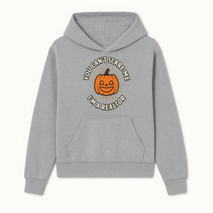 Halloween Realtor T-Shirt - You Can't Scare Me, I'm a Realtor Funny Pumpkin Design for Real Estate Agents, Holiday Apparel - Hoodie 1758332992005.jpg