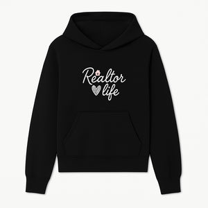 Realtor Life Neon Sign - Modern Home Lover Decor, Real Estate Agent Gift, Inspirational Wall Art for Realtors, Housewarming - Hoodie 1758332992116.jpg