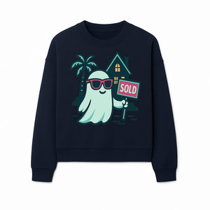 Cool Ghost Realtor T-Shirt | Sold Home Design | Fun Halloween Graphic Tee | Unique Gift for Real Estate Agents & Ghost Lovers - Sweatshirt 1758332992351.jpg