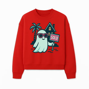 Cool Ghost Realtor T-Shirt | Sold Home Design | Fun Halloween Graphic Tee | Unique Gift for Real Estate Agents & Ghost Lovers - Sweatshirt 1758332992501.jpg