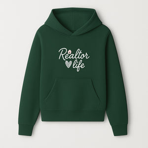 Realtor Life Neon Sign - Modern Home Lover Decor, Real Estate Agent Gift, Inspirational Wall Art for Realtors, Housewarming - Hoodie 1758332992503.jpg