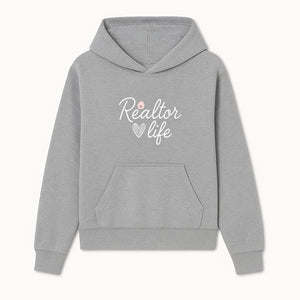 Realtor Life Neon Sign - Modern Home Lover Decor, Real Estate Agent Gift, Inspirational Wall Art for Realtors, Housewarming - Hoodie 1758332992627.jpg