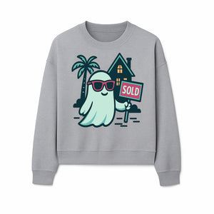 Cool Ghost Realtor T-Shirt | Sold Home Design | Fun Halloween Graphic Tee | Unique Gift for Real Estate Agents & Ghost Lovers - Sweatshirt 1758332992670.jpg