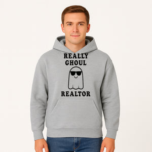 Funny Ghost Realtor Halloween Shirt | Really Ghoul Realtor Tee | Cute Ghost Graphic T-Shirt for Halloween Parties & Events - Hoodie 1758332992682.jpg