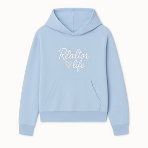 Realtor Life Neon Sign - Modern Home Lover Decor, Real Estate Agent Gift, Inspirational Wall Art for Realtors, Housewarming - Hoodie 1758332992786.jpg