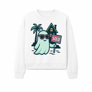 Cool Ghost Realtor T-Shirt | Sold Home Design | Fun Halloween Graphic Tee | Unique Gift for Real Estate Agents & Ghost Lovers - Sweatshirt 1758332992833.jpg