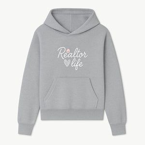 Realtor Life Neon Sign - Modern Home Lover Decor, Real Estate Agent Gift, Inspirational Wall Art for Realtors, Housewarming - Hoodie 1758332993495.jpg