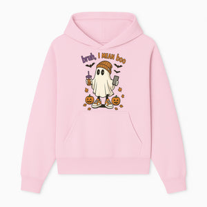 Funny Ghost Halloween T-shirt - Bruh, I Mean Boo with Candy Pumpkins and Bats, Cute Fall Vibes For Trick or Treating - Hoodie 1758332994950.jpg