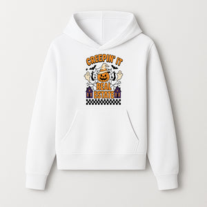 Creepin' It Real Estate Halloween Shirt with Pumpkin, Ghosts, and Bats for Spooky Fun and Real Estate Lovers - Hoodie 1758332996328.jpg