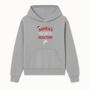 Santa's Favorite Realtor Christmas Sign | Festive Home Decor for Real Estate Agents | Holiday Gifts - Hoodie 1758332996338.jpg