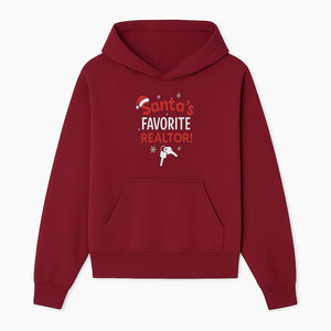 Santa's Favorite Realtor Christmas Sign | Festive Home Decor for Real Estate Agents | Holiday Gifts - Hoodie 1758332996848.jpg