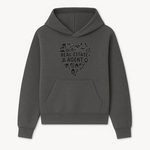 Real Estate Agent Heart Design - Office Decor, Realtor Gifts, Home Buying Icons, Professional Agent Merchandise - Hoodie 1758332996975.jpg