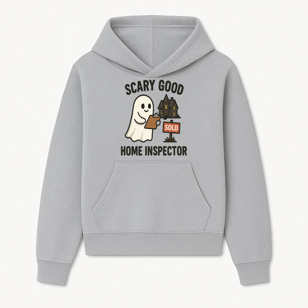 Scary Good Home Inspector Ghost Graphic Tee - Fun Halloween Real Estate Shirt for Inspectors & Home Buyers - Hoodie 1758332997077.jpg