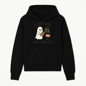 Scary Good Home Inspector Ghost Graphic Tee - Fun Halloween Real Estate Shirt for Inspectors & Home Buyers - Hoodie 1758332997262.jpg