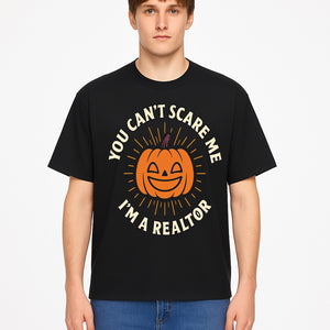 Halloween Realtor T-Shirt - You Can't Scare Me, I'm a Realtor Funny Pumpkin Design for Real Estate Agents, Holiday Apparel - T-shirt 1758332997391.jpg
