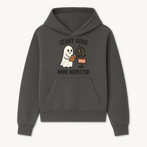 Scary Good Home Inspector Ghost Graphic Tee - Fun Halloween Real Estate Shirt for Inspectors & Home Buyers - Hoodie 1758332997418.jpg