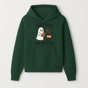 Scary Good Home Inspector Ghost Graphic Tee - Fun Halloween Real Estate Shirt for Inspectors & Home Buyers - Hoodie 1758332997522.jpg
