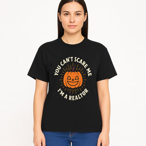 Halloween Realtor T-Shirt - You Can't Scare Me, I'm a Realtor Funny Pumpkin Design for Real Estate Agents, Holiday Apparel - T-shirt 1758332997540.jpg