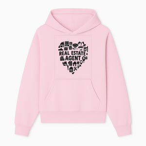 Real Estate Agent Heart Design - Office Decor, Realtor Gifts, Home Buying Icons, Professional Agent Merchandise - Hoodie 1758332997611.jpg