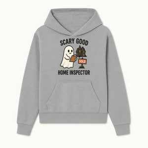 Scary Good Home Inspector Ghost Graphic Tee - Fun Halloween Real Estate Shirt for Inspectors & Home Buyers - Hoodie 1758332997669.jpg