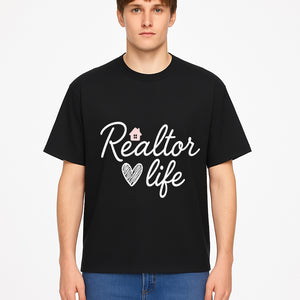 Realtor Life Neon Sign - Modern Home Lover Decor, Real Estate Agent Gift, Inspirational Wall Art for Realtors, Housewarming - T-shirt 1758332997797.jpg