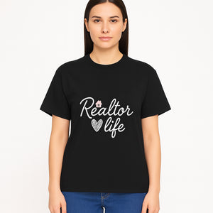 Realtor Life Neon Sign - Modern Home Lover Decor, Real Estate Agent Gift, Inspirational Wall Art for Realtors, Housewarming - T-shirt 1758332997974.jpg