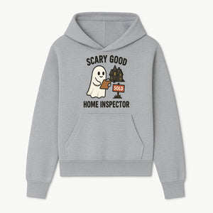 Scary Good Home Inspector Ghost Graphic Tee - Fun Halloween Real Estate Shirt for Inspectors & Home Buyers - Hoodie 1758332998639.jpg