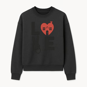 Love Key Home Decor Sign | Heart with House & Key Design | Unique Wall Art for Homeowners | Gift for Newlyweds or Couples - Sweatshirt 1758332999190.jpg