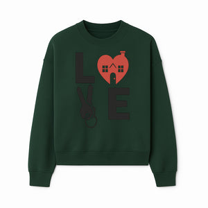 Love Key Home Decor Sign | Heart with House & Key Design | Unique Wall Art for Homeowners | Gift for Newlyweds or Couples - Sweatshirt 1758332999302.jpg