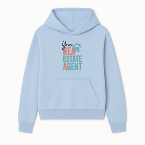 Customizable Real Estate Agent Sign - Personalized Your Realtor Signage with House Icon, Ideal for Marketing your Real Estate Business - Hoodie 1758333000734.jpg