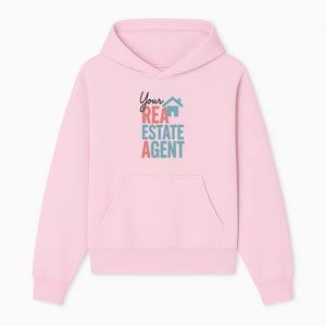 Customizable Real Estate Agent Sign - Personalized Your Realtor Signage with House Icon, Ideal for Marketing your Real Estate Business - Hoodie 1758333000904.jpg