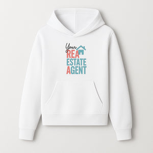 Customizable Real Estate Agent Sign - Personalized Your Realtor Signage with House Icon, Ideal for Marketing your Real Estate Business - Hoodie 1758333001699.jpg