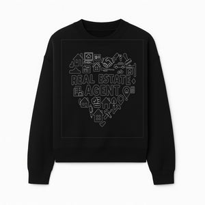 Real Estate Agent Heart Design - Office Decor, Realtor Gifts, Home Buying Icons, Professional Agent Merchandise - Sweatshirt 1758333003064.jpg
