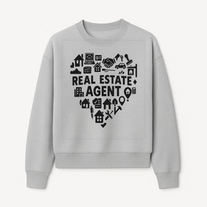 Real Estate Agent Heart Design - Office Decor, Realtor Gifts, Home Buying Icons, Professional Agent Merchandise - Sweatshirt 1758333003547.jpg
